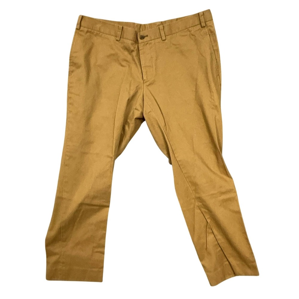 Indochino Pants Mens 30 Khaki Cotton Chino Flat Front Dress Casual Office